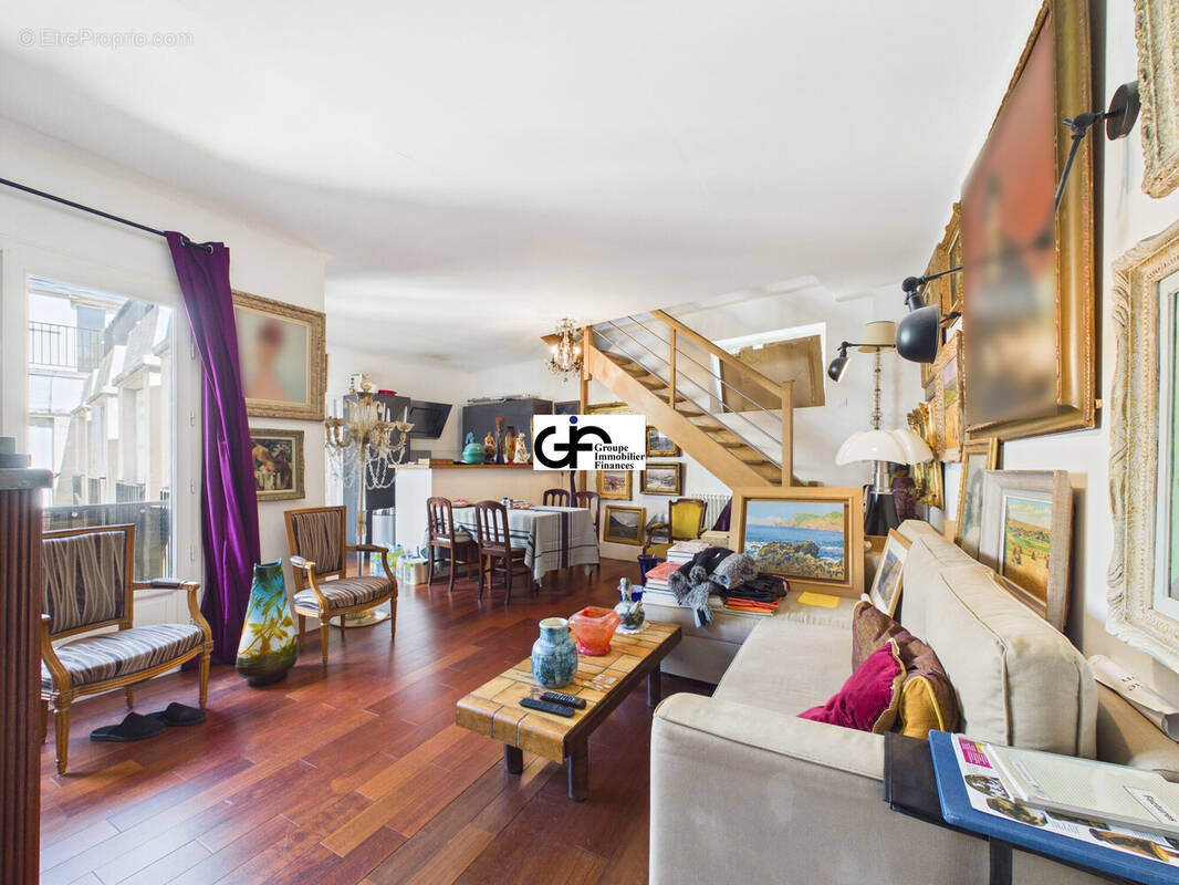 Séjour - Appartement à PARIS-16E