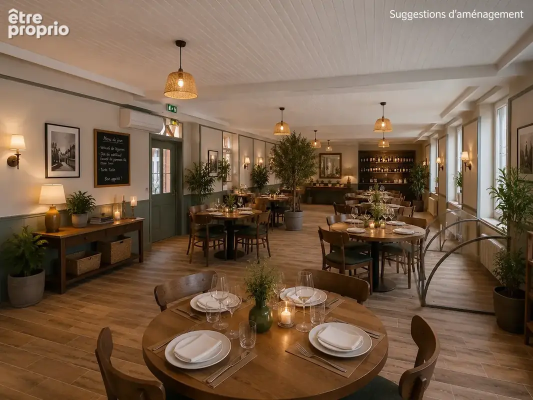 Ensemble immobilier avec ancien hôtel-restaurant et appartement indépendant au cœur de Chabris - photo 6