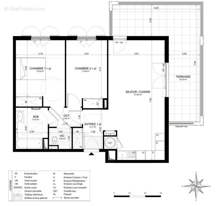 Appartement à LE CANNET