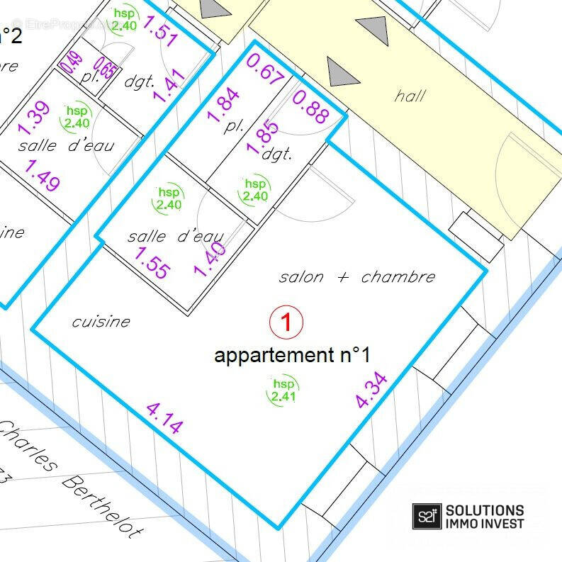 Appartement 18 m² à Brest  - photo 9