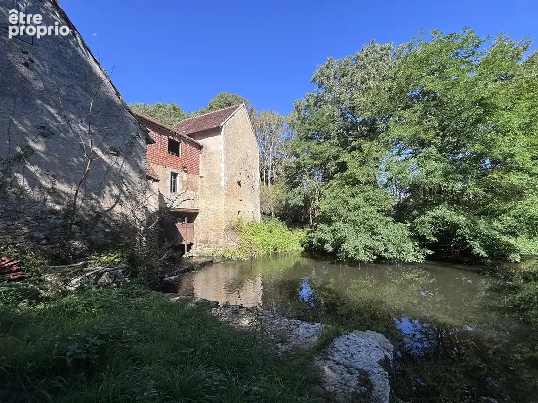 Le Veurdre - Ancien moulin à eau avec une maison spacieuse et un petit bout de rivière sur un terrain de 1,7 h - photo 2