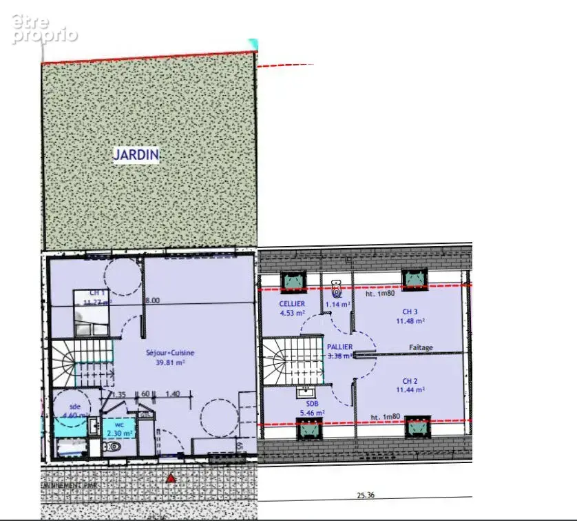 Maison indivividuelle t4 avec jardin - photo 3