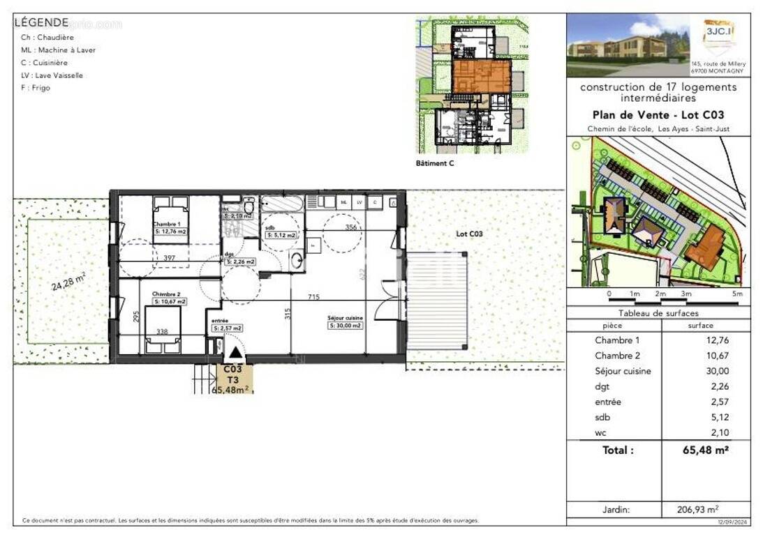Appartement à SAINT-JUST