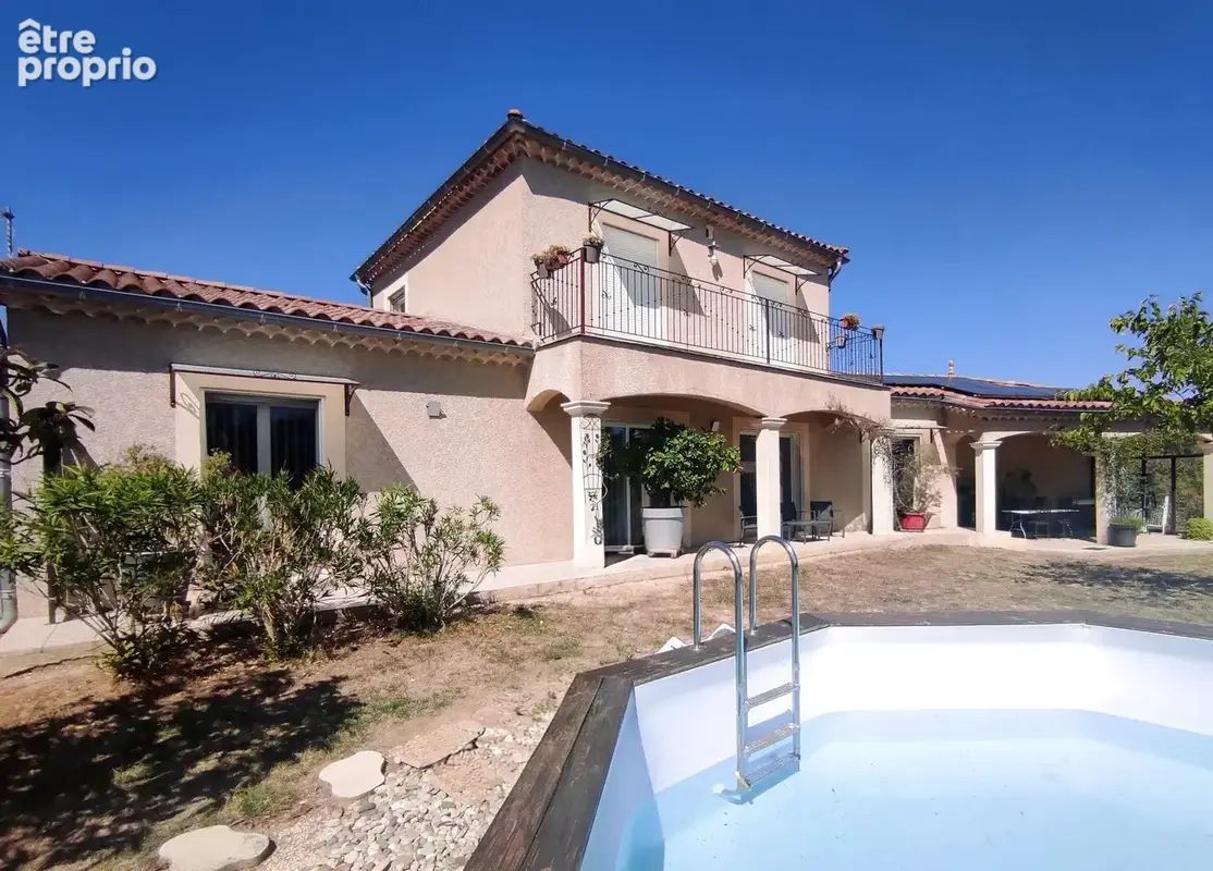 Saint-privat-des-vieux  villa 148 m2  piscine  terrain 1 000 m2 proche alès - photo 2