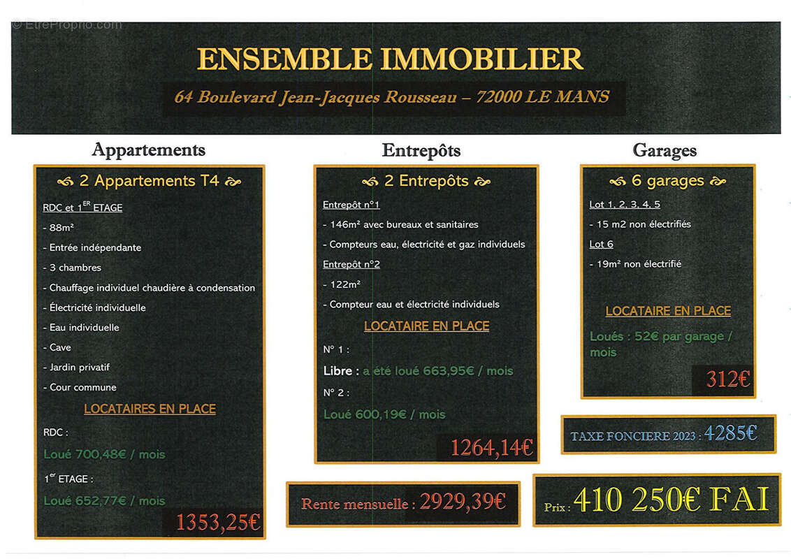 Appartement à LE MANS