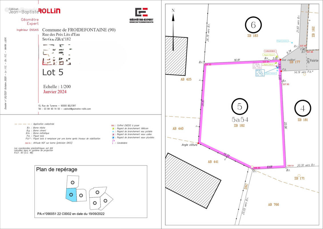 Terrain à FROIDEFONTAINE