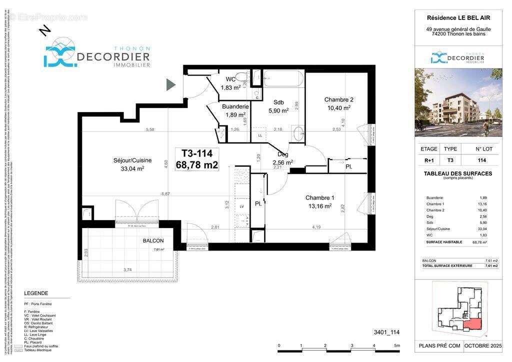 Appartement à THONON-LES-BAINS