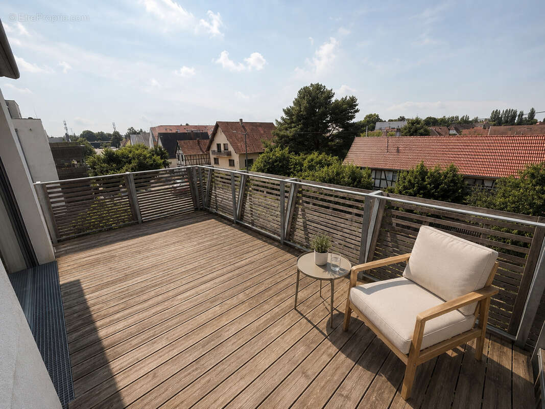 Illkirch superbe 3 pièces de standing avec terrasse, cave, parking, garage - photo 6