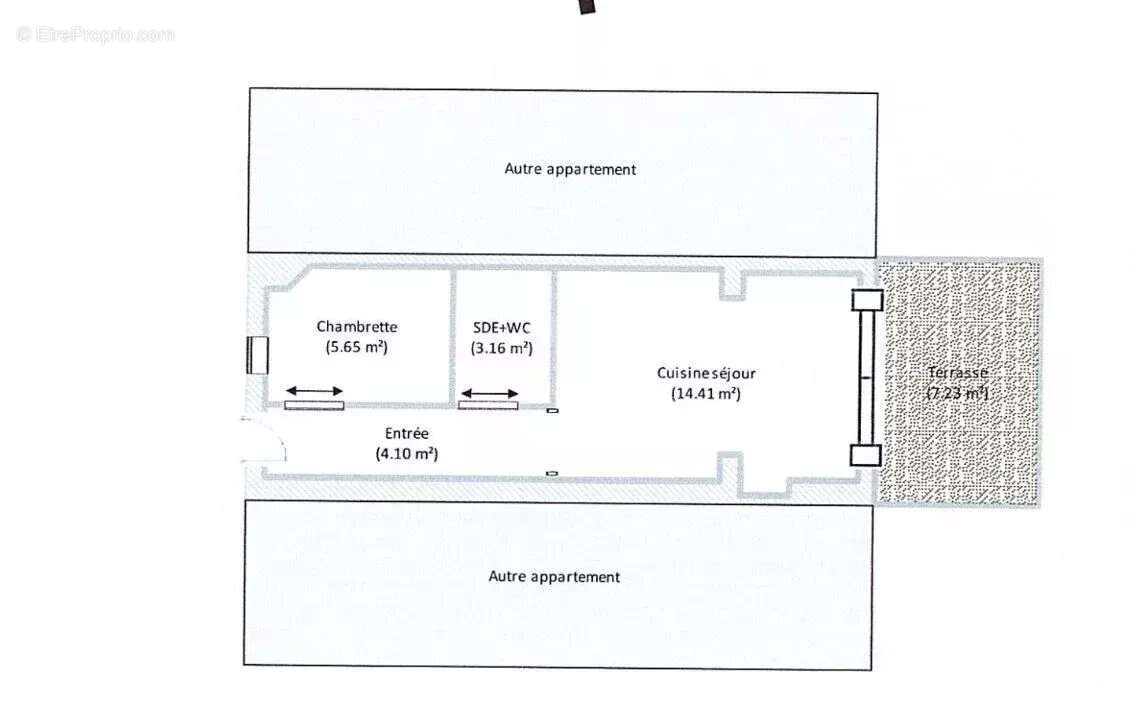 Appartement t2 - bravone - photo 3