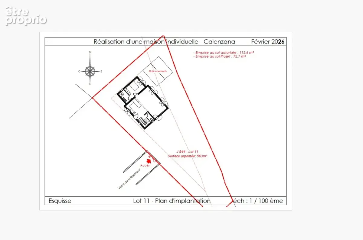 Dpt Corse (20), à vendre CALENZANA terrain 517 M² - photo 4