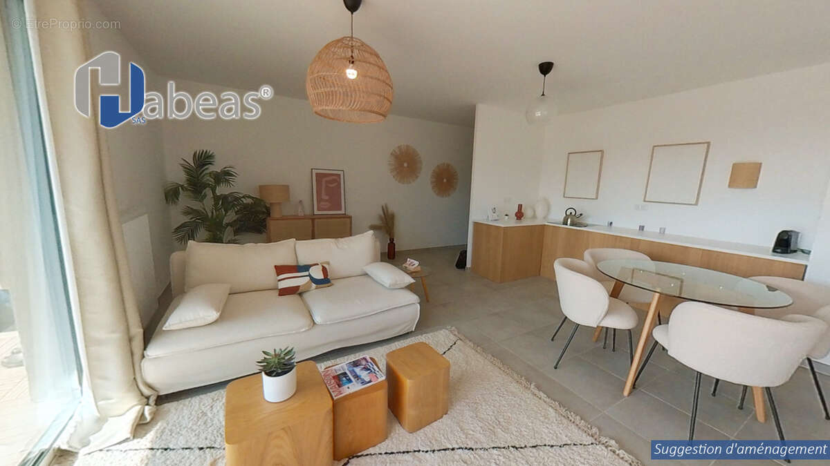 Appartement T3 de 62 m² avec Terrasse de 21.15 m² et deux parkings - photo 3