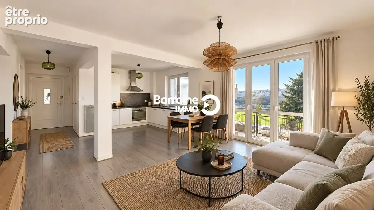 A vendre brest boulevard jean moulin appartement 3 pieces 67.88m² - photo 2