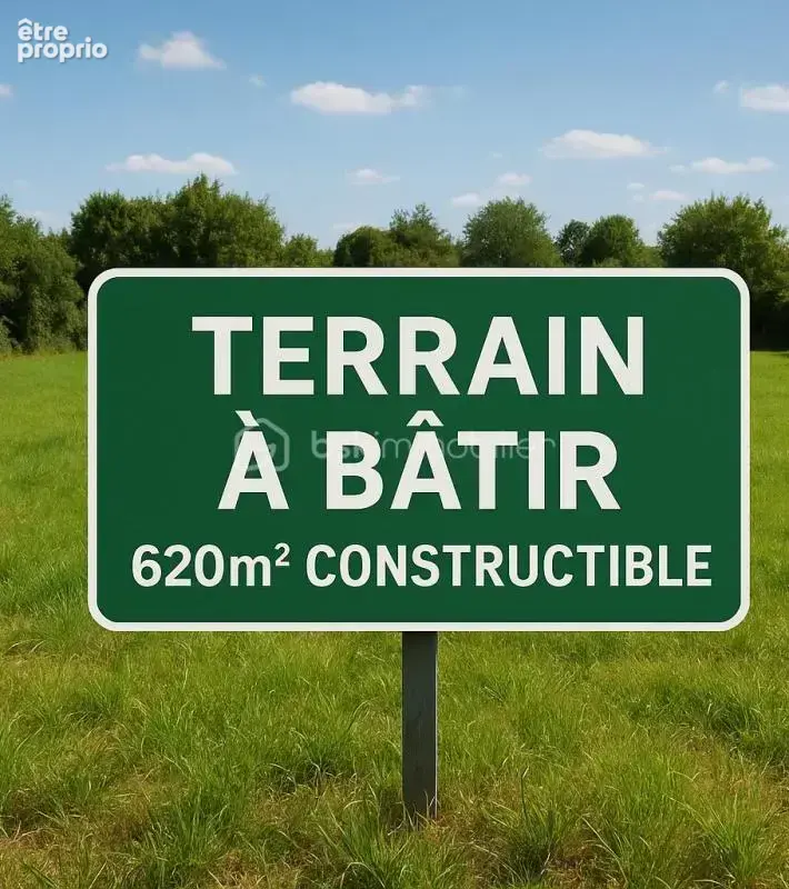 À vendre – terrain constructible à viabiliser de 620 m² - photo 2
