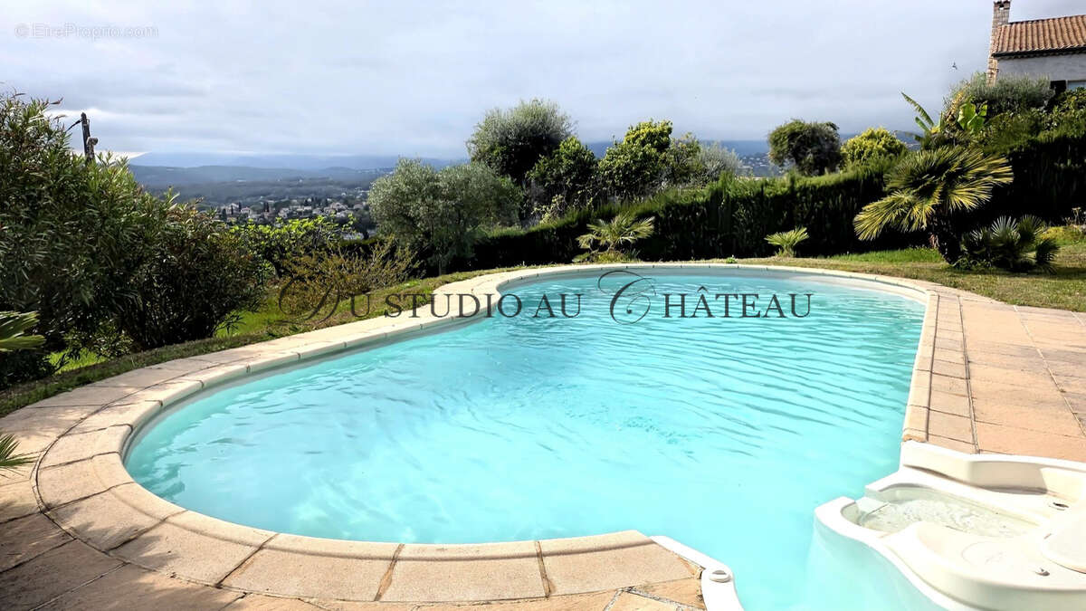 French riviera- cagnes sur mer superbe maison  au calme total avec piscine et vue mer exceptionnelle - 5 chamb - photo 10