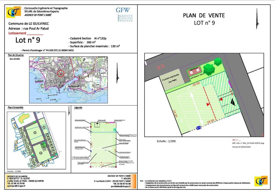 Terrain à GUILVINEC