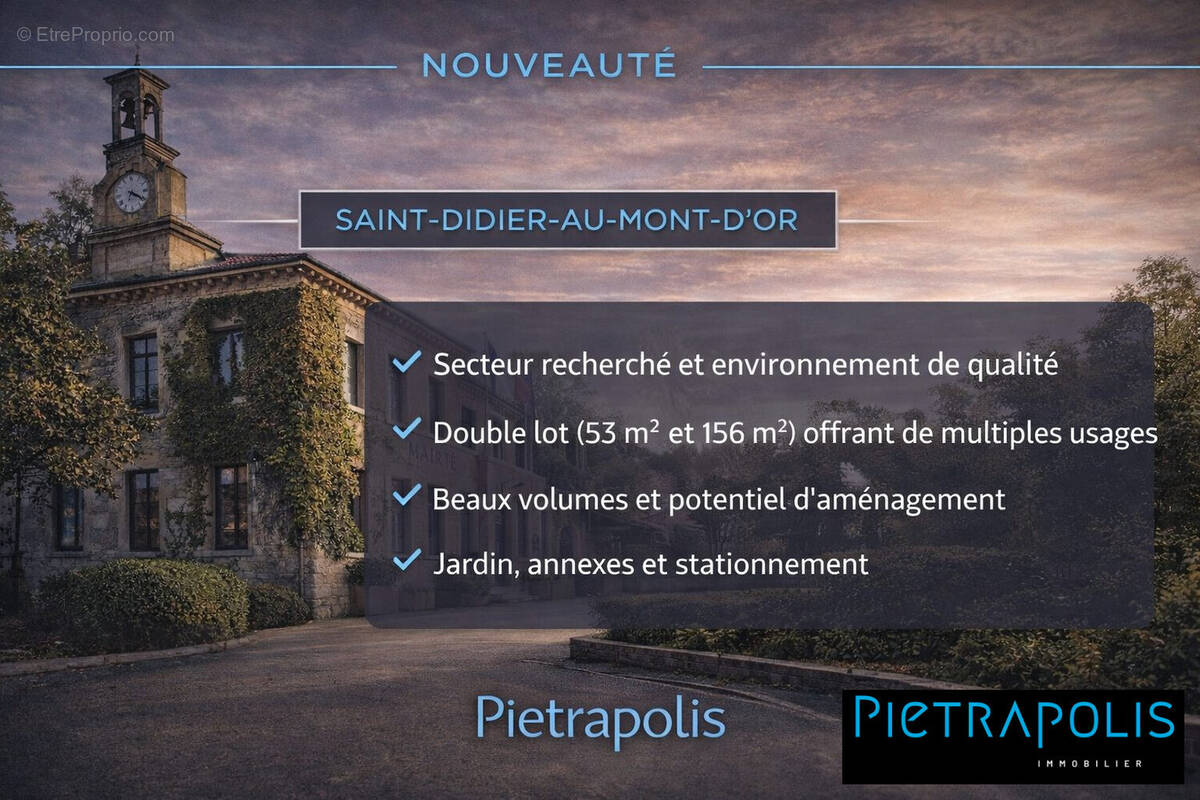 Maison à SAINT-DIDIER-AU-MONT-D'OR