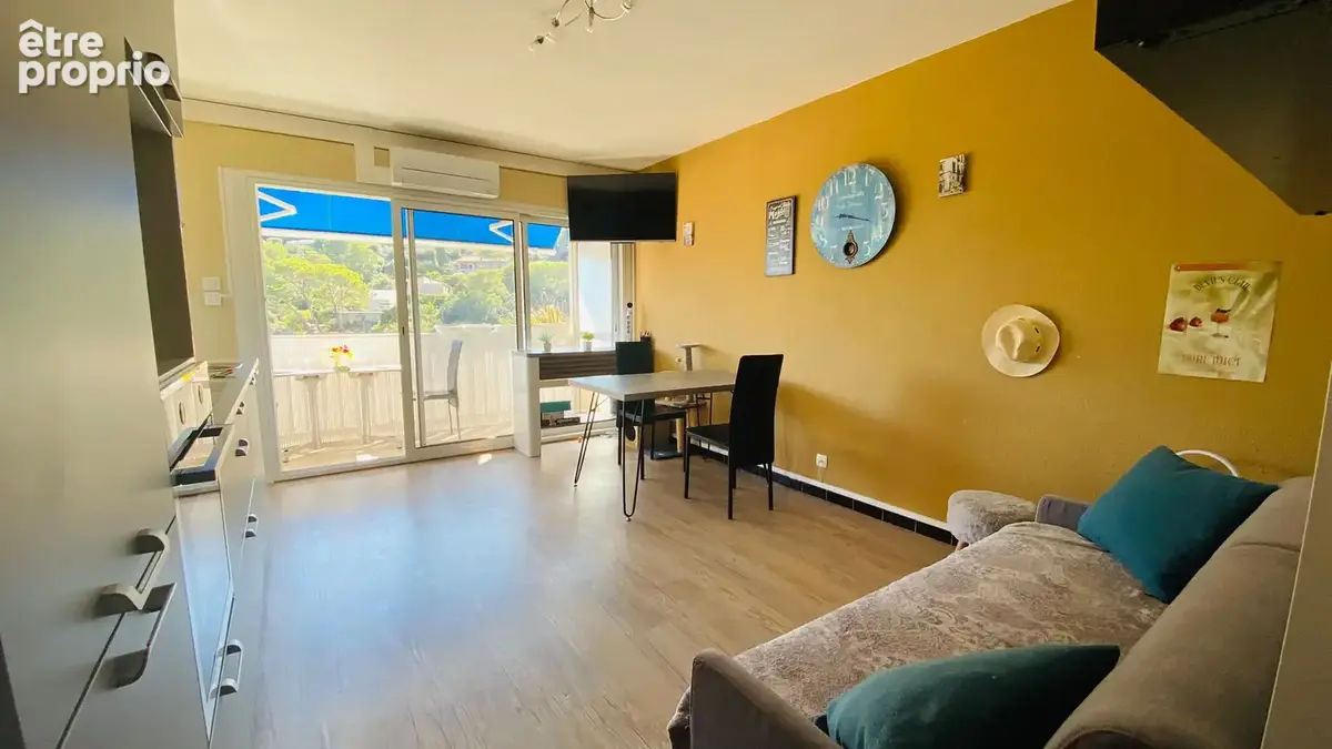 Fabregas vue mer, au calme à 200 m de la plage, t2 de 31,56 m2 + balcon 2ième et dernier etage plein sud + cav - photo 4