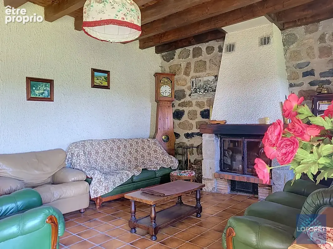 Authentique corps de ferme en pierre avec toit en lauze et vue panoramique - photo 7