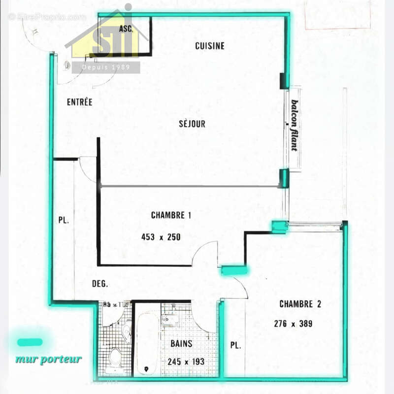 Appartement à PARIS-14E