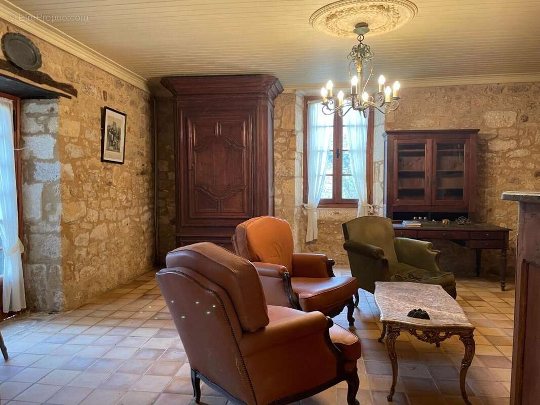 Salon rdc - Maison à SAINT-AVIT-SENIEUR