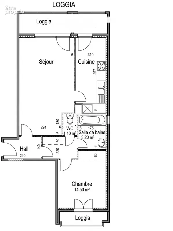 Appartement 2 pièces+cave+parking - photo 2
