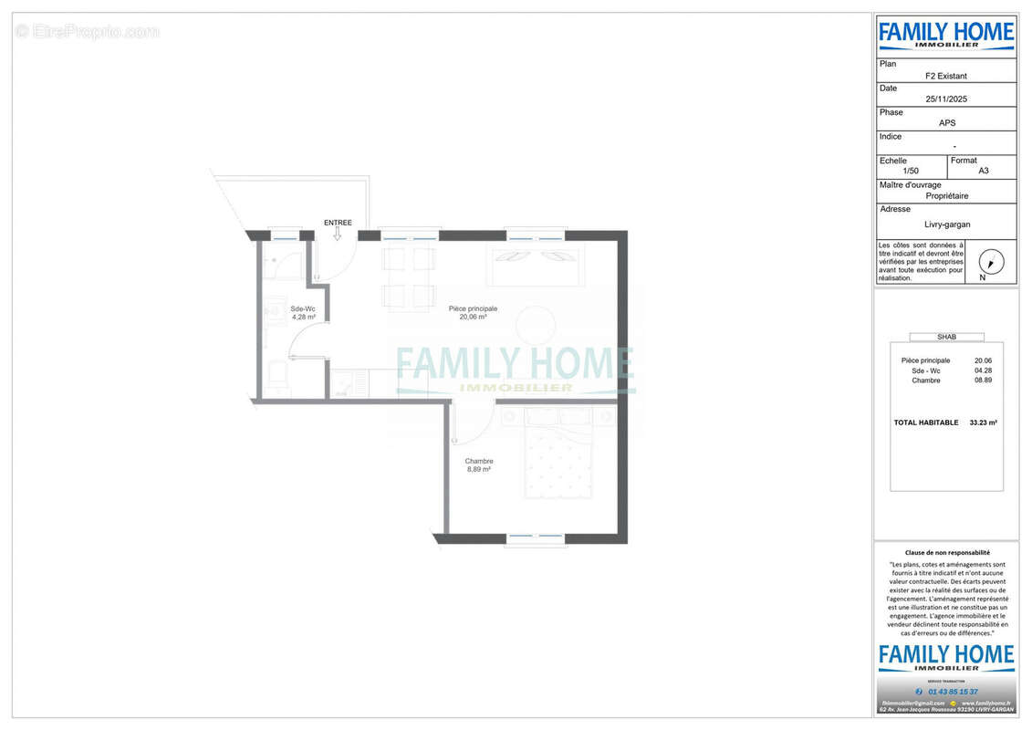 Appartement à LIVRY-GARGAN