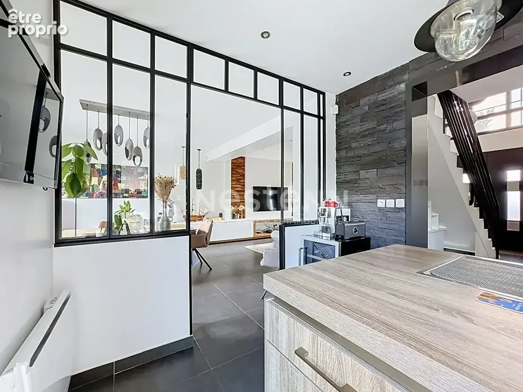 Gouvieux centre, maison d'architecte-toit plat 135 m² habitables -jardin - photo 10