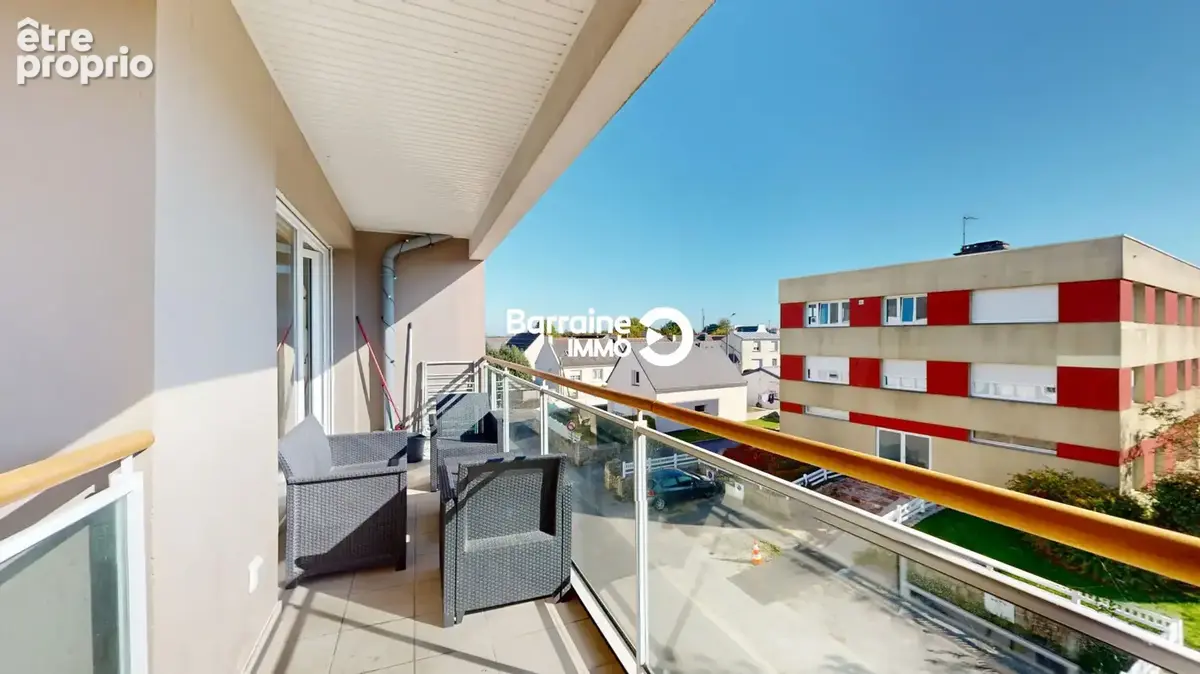 BARRAINE IMMO - A VENDRE EN EXCLUSIVITE : T3 dernier étage avec balcon et double stationnement à Guilers - Réf : PZ00393-TH - photo 5