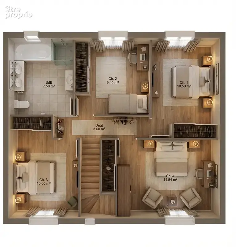 Maison étage 93 m2 habitable - photo 3