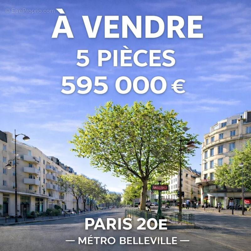 Appartement à PARIS-20E