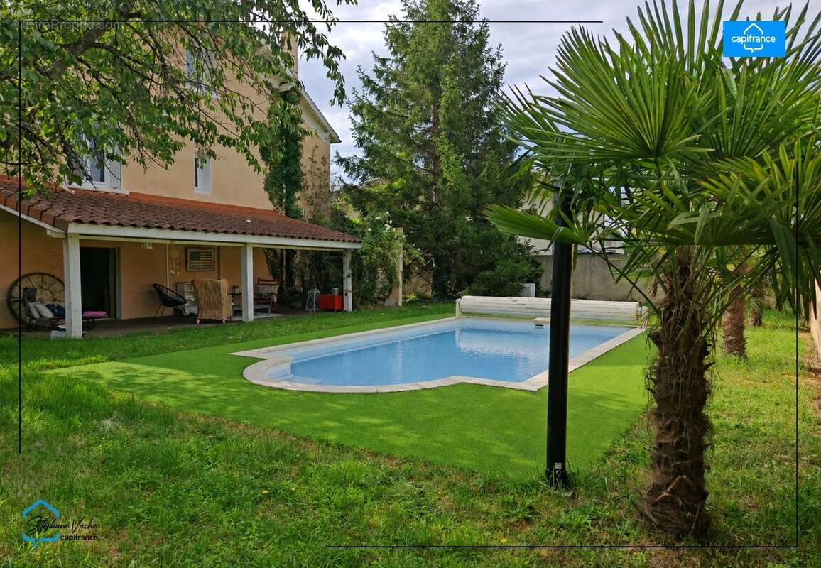 Maison de caractere 140m2, piscine , dependance attenante de 65 m², terrain 1000m2 - photo 2