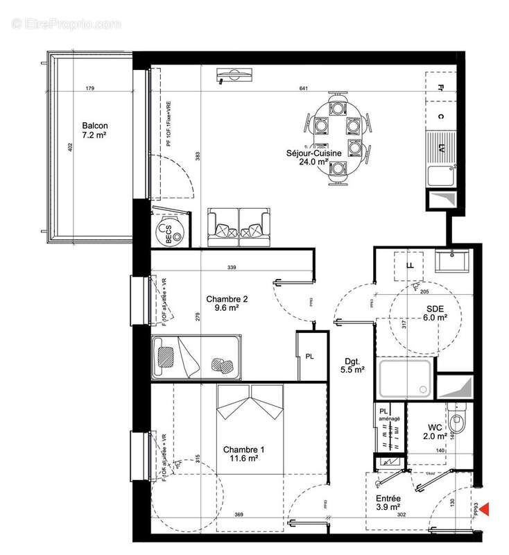 Appartement 62 m² à Paimpol  - photo 6