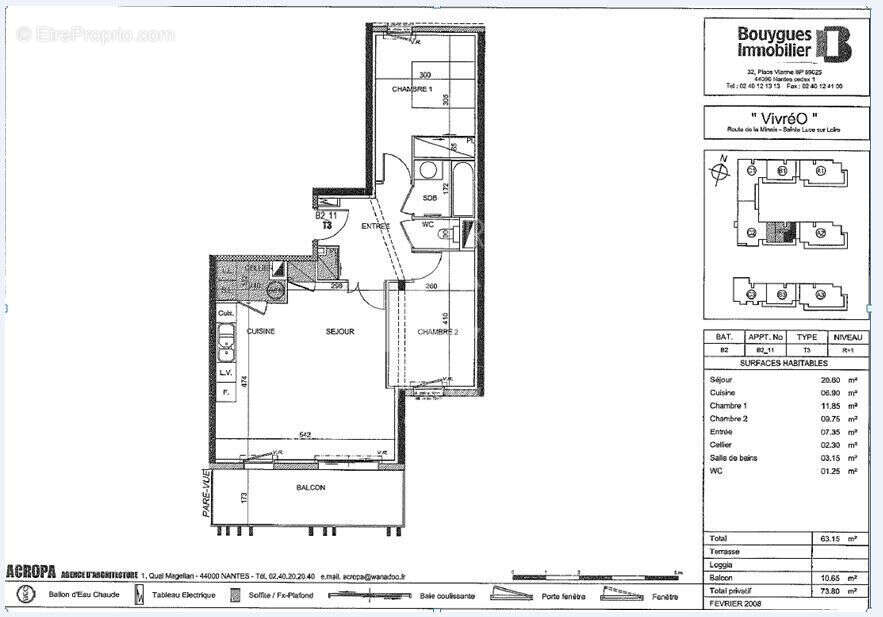 Appartement à SAINTE-LUCE-SUR-LOIRE