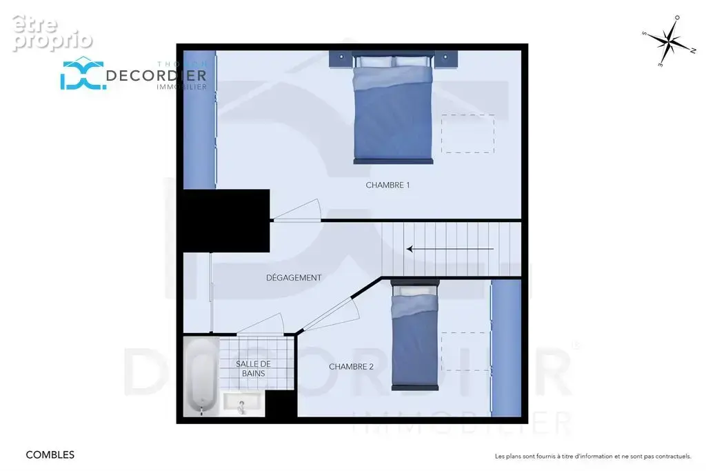 Appartement t2 bis duplex  47 m² + 12m2 hors-carrez - photo 8