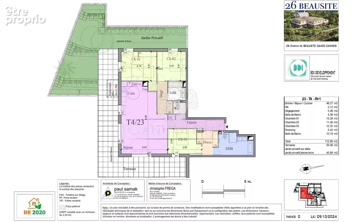 Cannes croix des gardes – immeuble neuf de 9 appartements - photo 5