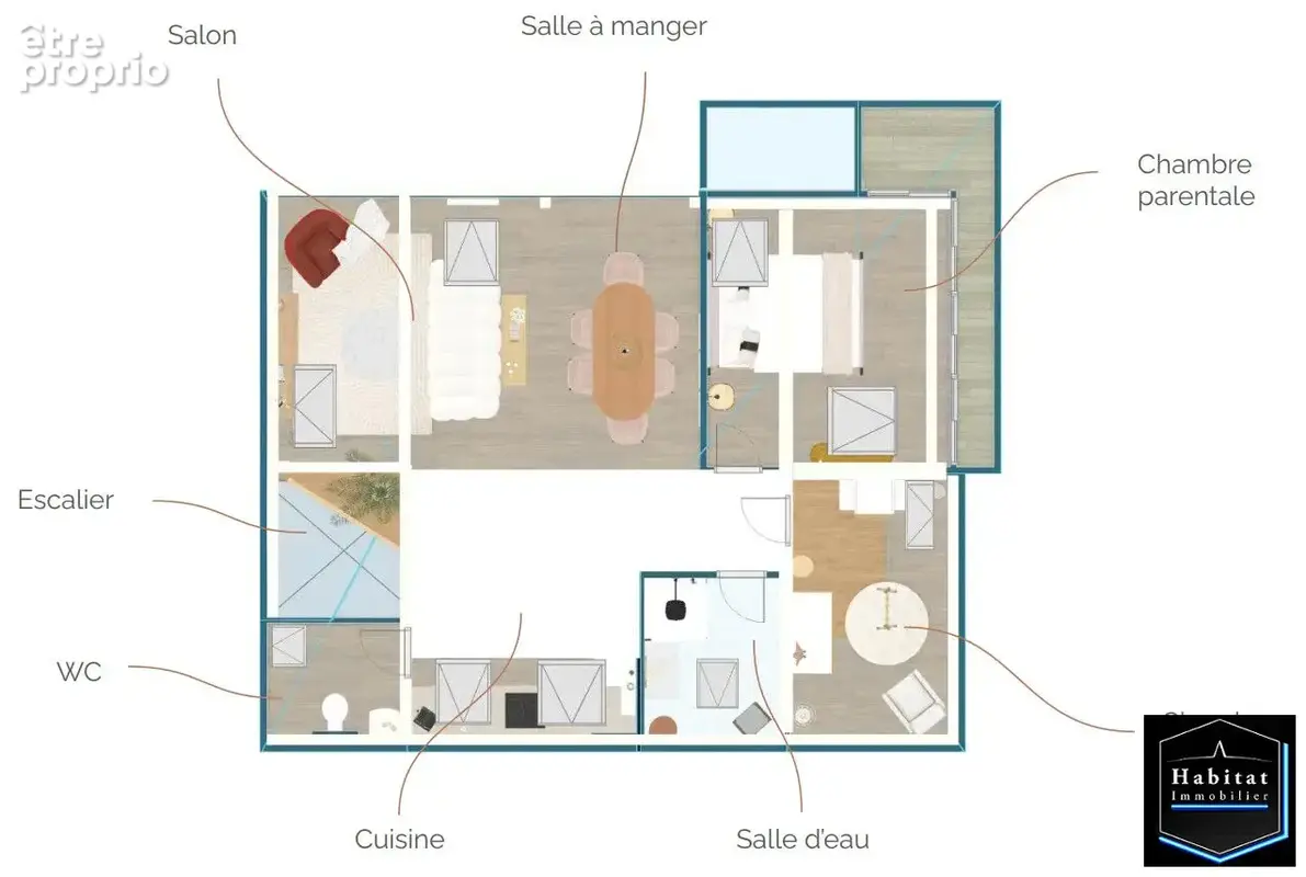 Appartement Le Plessis Belleville 3 pièce(s) - photo 8