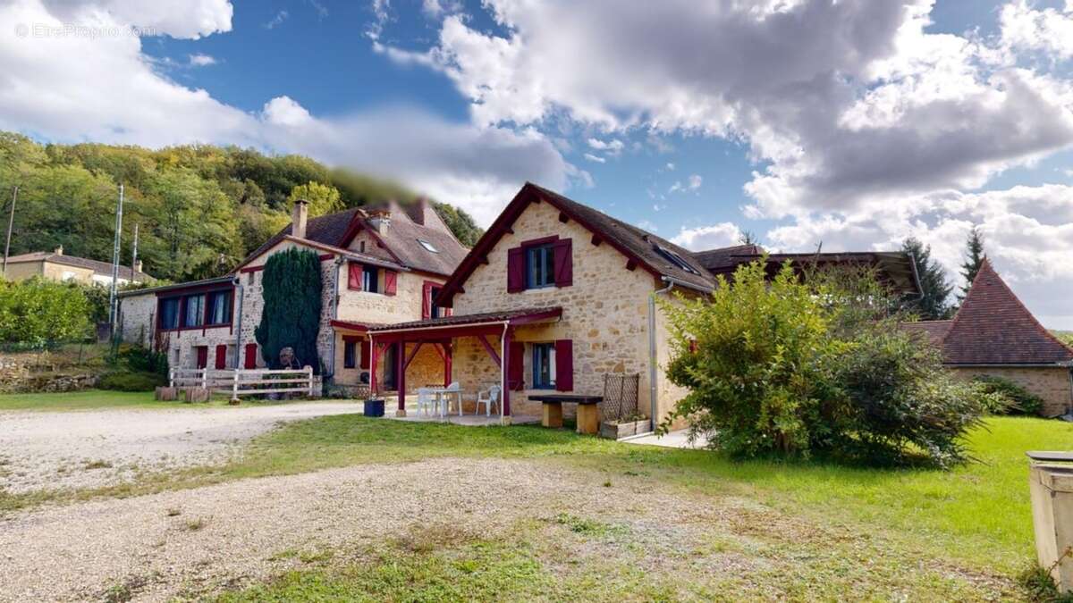 Ensemble-en-pierre-comprenant-5-gites-et-une-maiso - Maison à VEZAC