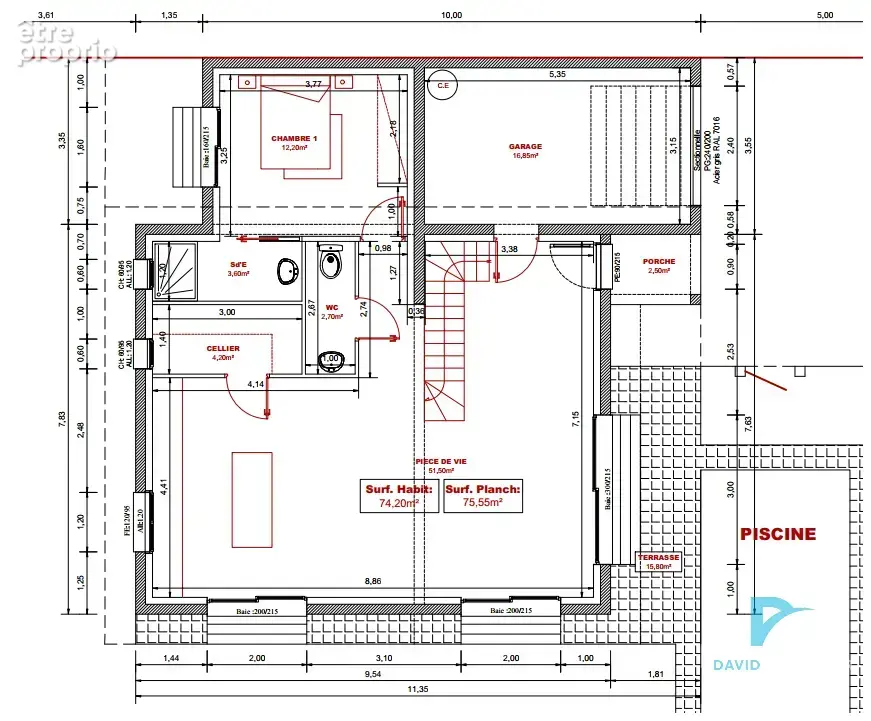 Villa neuve 112 m2   piscine   garage   frais de notaire réduits - photo 3