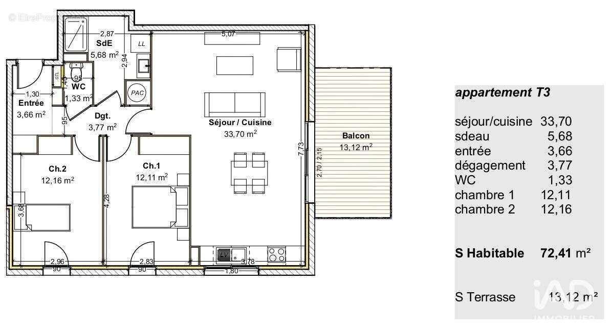 Photo 3 - Appartement à GUEREINS