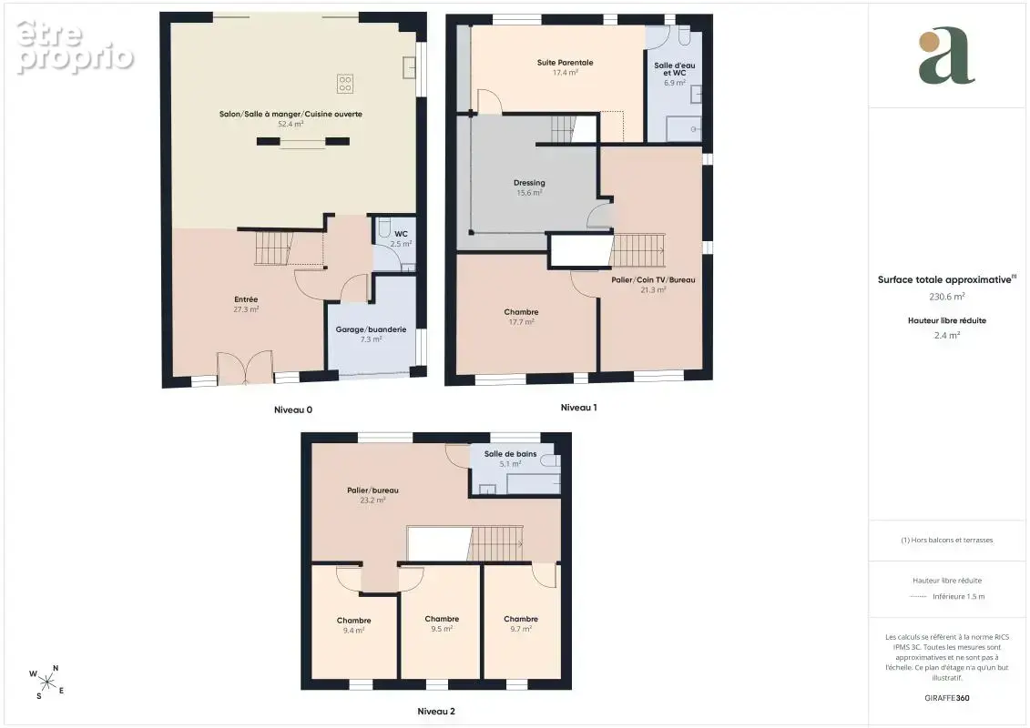 Grande maison d'architecte de 219M2 - DPE C - Jardin - 5 chambres - Mobilier sur-mesure - Un garage/buanderie - 2 parking - Rezé - photo 19