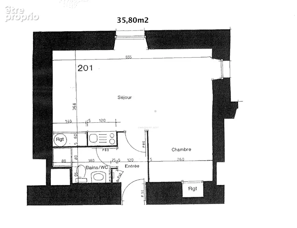 Appartement T1 bis 35,40m² Hyper Centre Vannes - photo 3