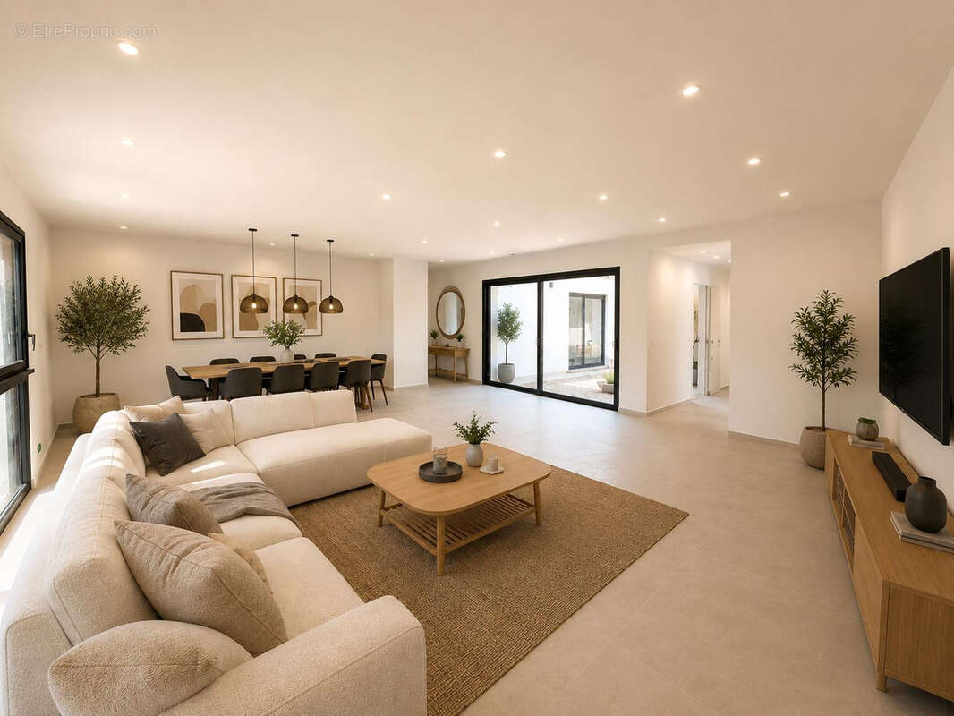 BAGNOL-SUR-CEZE Splendide villa ultra moderne de plain-pied de 258 m2 avec piscine intérieure et garage - photo 3