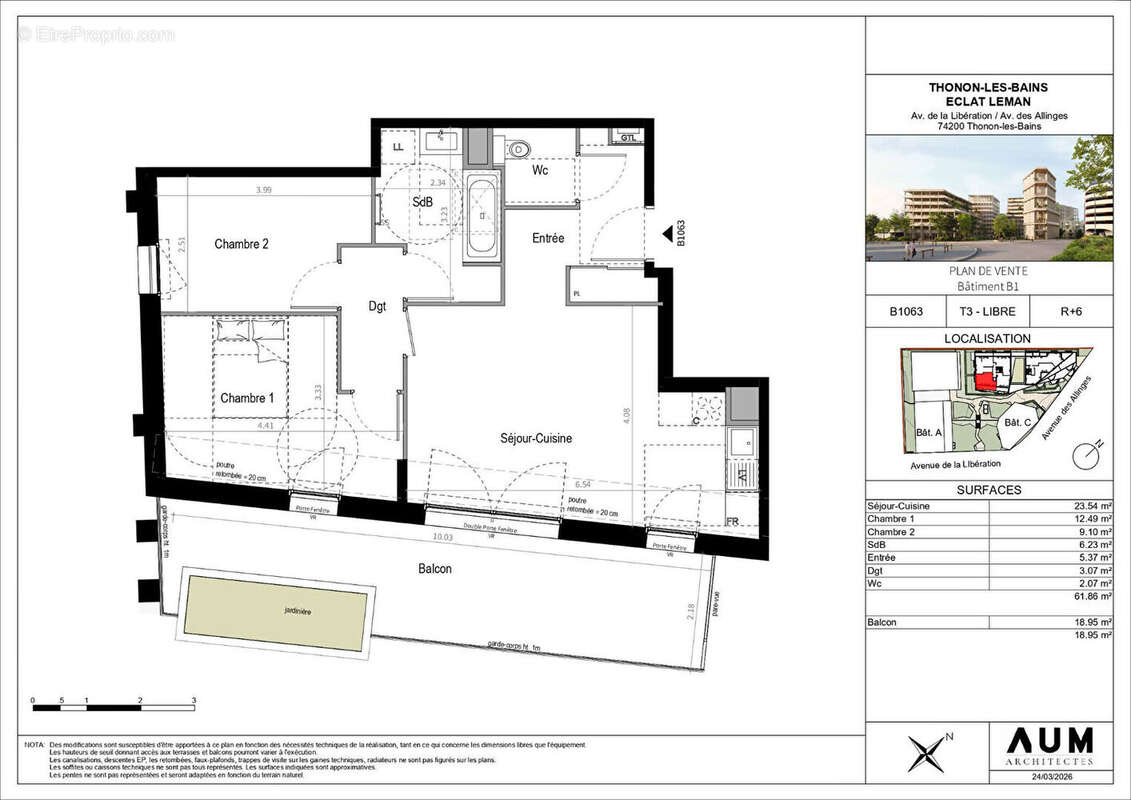 Appartement à THONON-LES-BAINS
