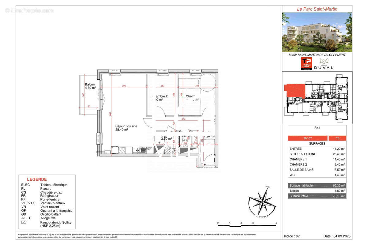 Appartement à SAINT-MARTIN-BOULOGNE