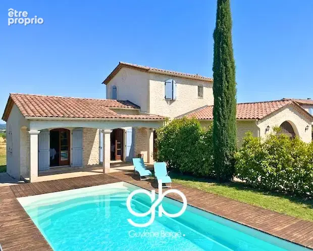 Maison à vendre lédignan - 5 chambres - piscine - studio indépendant - terrain 5 434 m2 - vue dégagée - photo 2