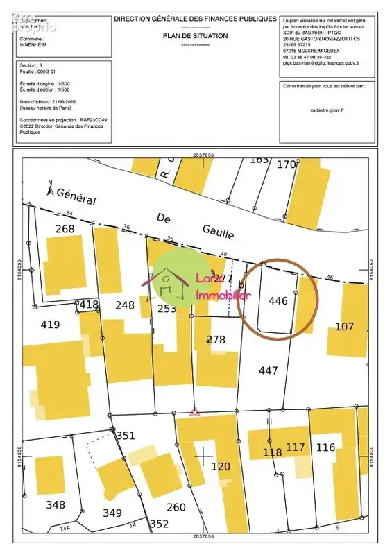 Photo Terrain à Innenheim au prix de 82 300€