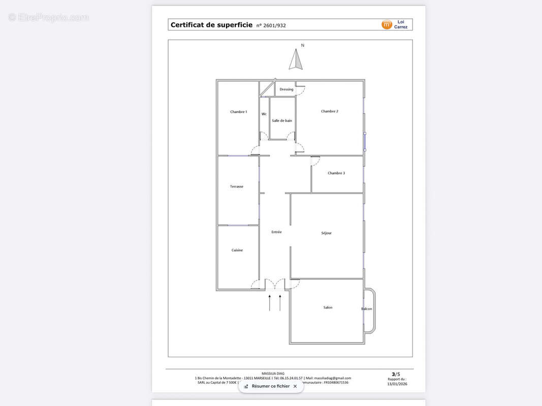 Appartement à MARSEILLE-6E