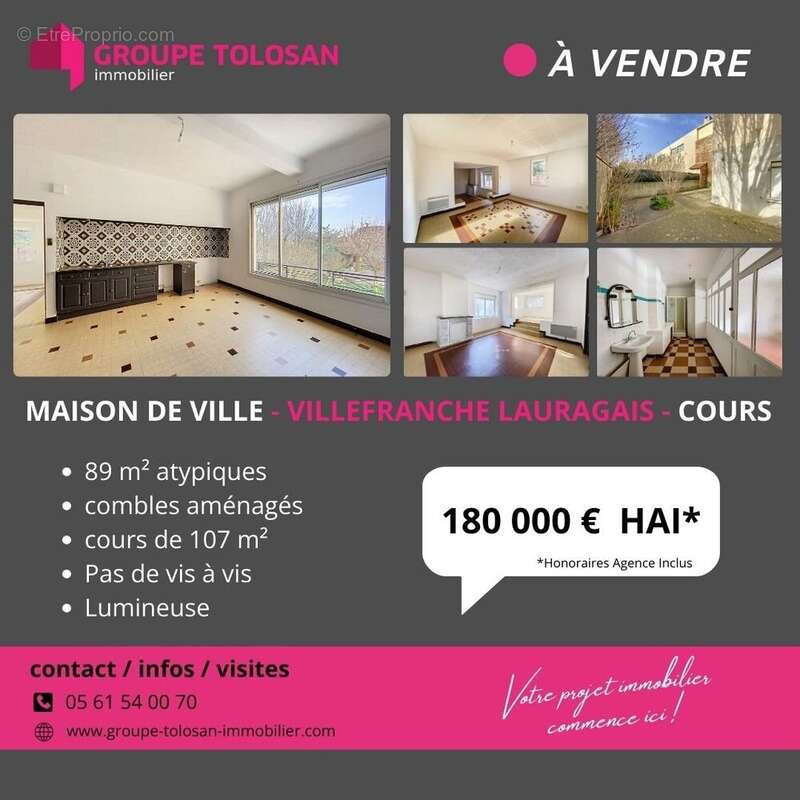 Maison à VILLEFRANCHE-DE-LAURAGAIS
