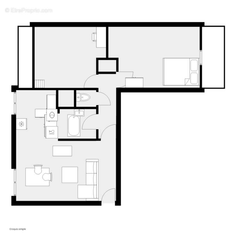 Investissement locatif   Appartement 3 pièces vendu loué   Gare Nanterre Université - photo 6