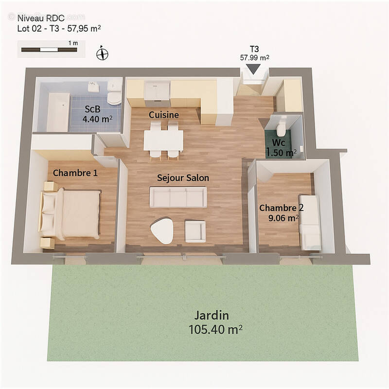 Appartement à MARSEILLE-11E